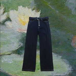 Forever 21 size 4 (waist measurement 27) wide legged, high waisted jeans